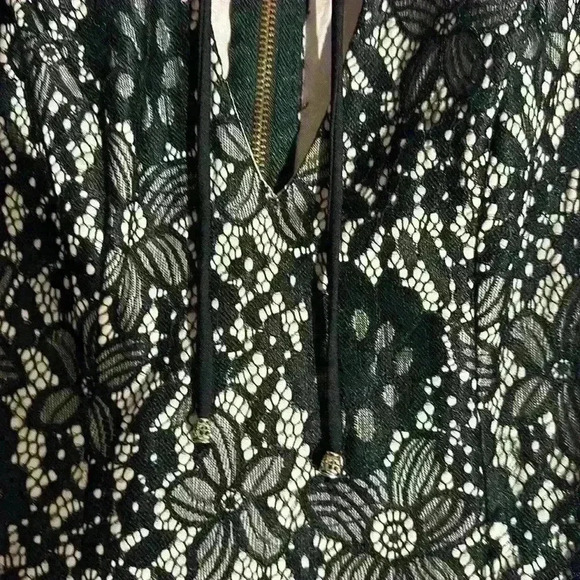 Black lace Privy Dress with nude underlining, size Small. - Picture 5 of 6